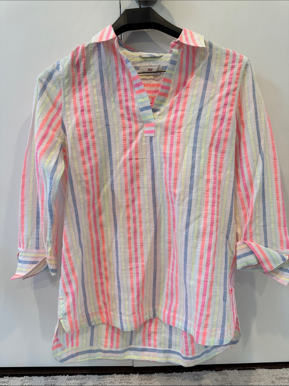 Vineyard Vines Pastel Striped Button-Up Shirt